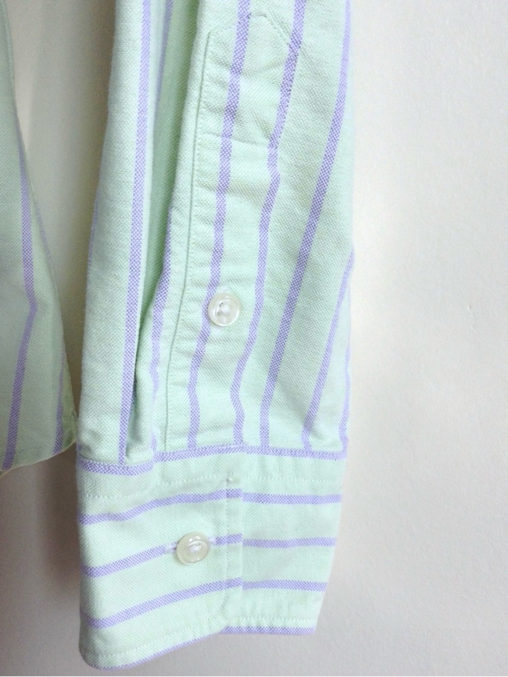 Ralph Lauren Mint Green & Lavender Striped Button-Down Shirt - Picture 8 of 11